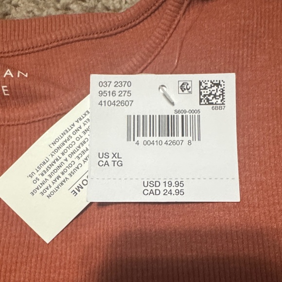 American Eagle Rust Shirt - Picture 2 of 3